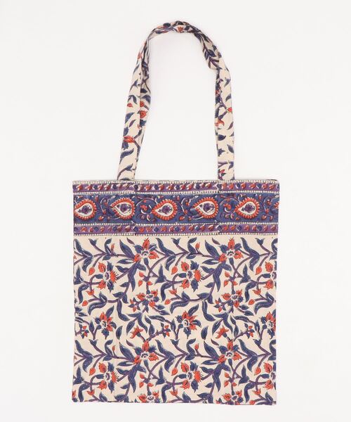 チチカカ（チチカカ）の「ブロックプリントエコトートバッグ（エコバッグ/サブバッグ・レディース・レッド/イエロー/グリーン・FREE）」の10枚目の写真