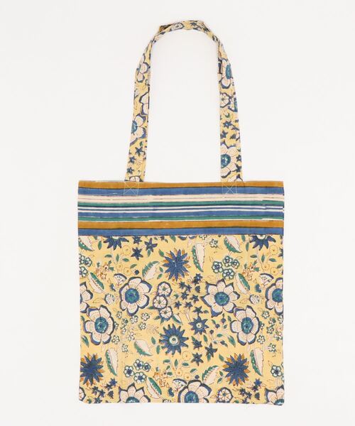 チチカカ（チチカカ）の「ブロックプリントエコトートバッグ（エコバッグ/サブバッグ・レディース・レッド/イエロー/グリーン・FREE）」の11枚目の写真