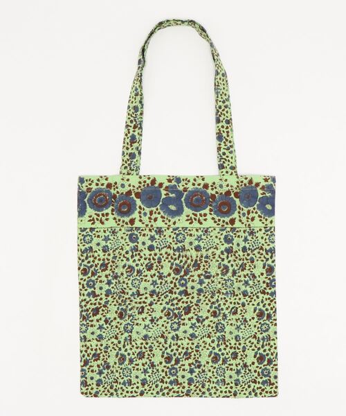 チチカカ（チチカカ）の「ブロックプリントエコトートバッグ（エコバッグ/サブバッグ・レディース・レッド/イエロー/グリーン・FREE）」の12枚目の写真