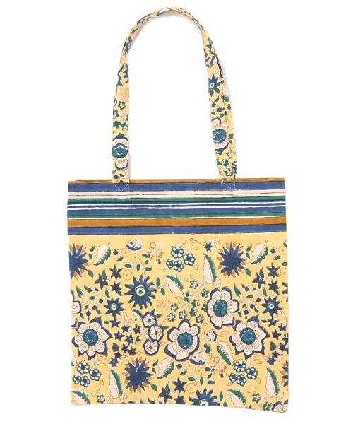 チチカカ（チチカカ）の「ブロックプリントエコトートバッグ（エコバッグ/サブバッグ・レディース・レッド/イエロー/グリーン・FREE）」の15枚目の写真