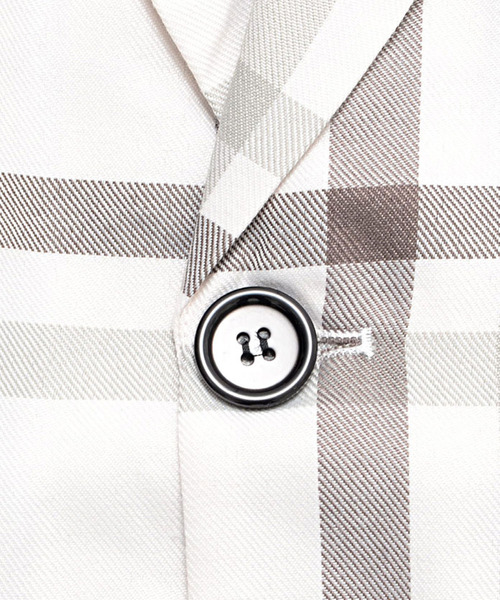 CavariA（キャバリア）の「『CavariA/キャバリア』チェック柄ビッグシルエットシャツジャケット（シャツ/ブラウス・メンズ・ベージュ/ホワイト・L/M）」の17枚目の写真