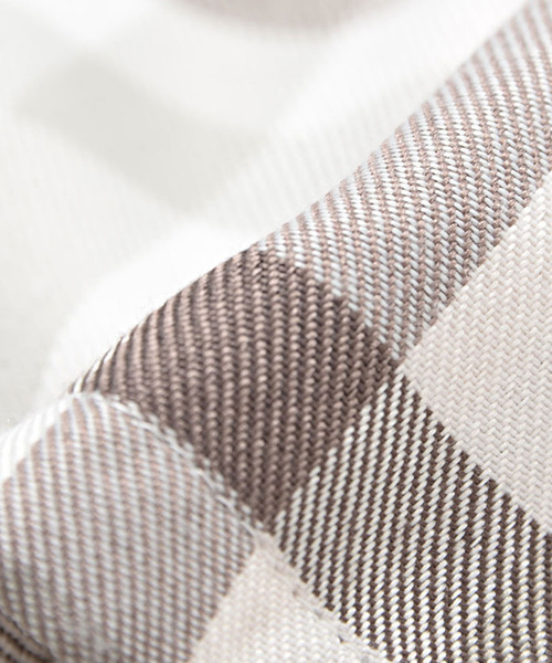 CavariA（キャバリア）の「『CavariA/キャバリア』チェック柄ビッグシルエットシャツジャケット（シャツ/ブラウス・メンズ・ベージュ/ホワイト・L/M）」の11枚目の写真