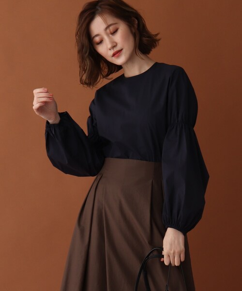DRESSTERIOR - DRESSTERIOR ドレステリア ブラウス 38(M位) 紺 【古着】【中古】 DRESSTERIOR ドレステリア ブラウス 38(M位) 紺（DRESSTERIOR