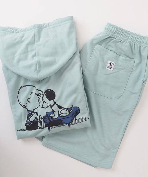 セール Peanuts ピーナッツ ユニセックス スヌーピーパーカー ショーツ セットアップ ルームウェア パジャマ Peanuts ピーナッツ のファッション通販 Zozotown
