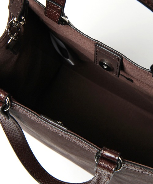 LAKOLE（ラコレ）の「アニマル柄切り替え2WAYトートバッグ / LAKOLE（ショルダーバッグ・レディース・ブラウン/ベージュ・FREE）」の10枚目の写真