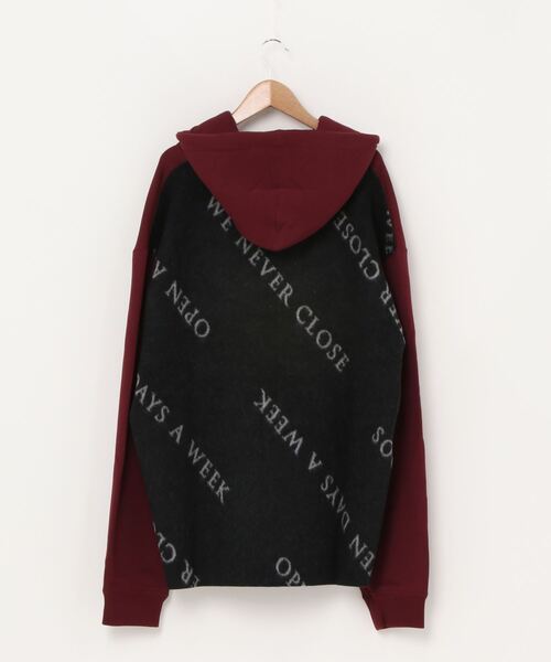 soe（ソーイ）の「soe/ソーイ/Logo Type Hoodie Switching Fabric 