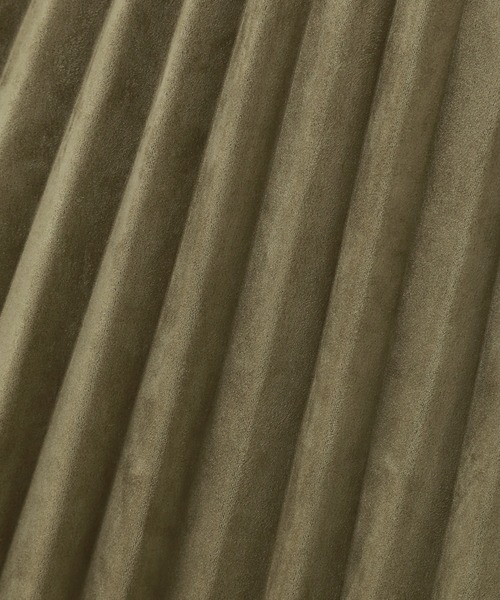 CHARM BERRY TIC(チャームベリーチック)の「スウェードポンチ アコーディオンプリーツスカート(スカート・レディース・アイボリー/ピンク/ベージュ/カーキ/ブラック・M/L)」の9枚目の写真