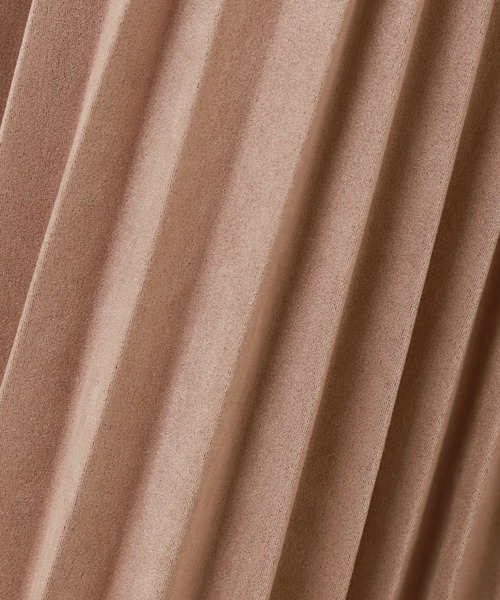 CHARM BERRY TIC(チャームベリーチック)の「スウェードポンチ アコーディオンプリーツスカート(スカート・レディース・アイボリー/ピンク/ベージュ/カーキ/ブラック・M/L)」の8枚目の写真