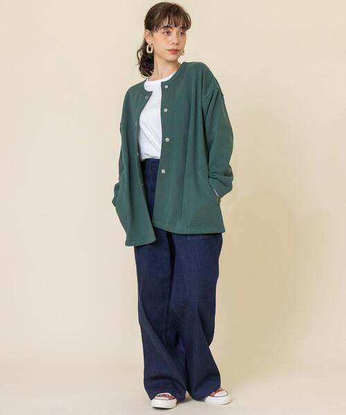 coen（コーエン）の「デニムベイカーパンツ（デニムパンツ・レディース・ナチュラル/ネイビー・LARGE/SMALL/MEDIUM）」の9枚目の写真