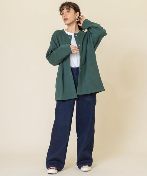 coen（コーエン）の「デニムベイカーパンツ（デニムパンツ・レディース・ナチュラル/ネイビー・LARGE/SMALL/MEDIUM）」の7枚目の写真