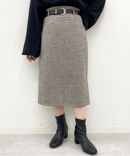 apres jour mignon(アプレジュールミニョン)の「アソートチェックナロースカート【ZOZOTOWN限定アイテム】(スカート・レディース・その他/ブラウン系その他/ブラック系その他/カーキ・X-LARGE/フリー)」の10枚目の写真
