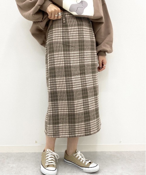 apres jour mignon(アプレジュールミニョン)の「アソートチェックナロースカート【ZOZOTOWN限定アイテム】(スカート・レディース・その他/ブラウン系その他/ブラック系その他/カーキ・X-LARGE/フリー)」の17枚目の写真
