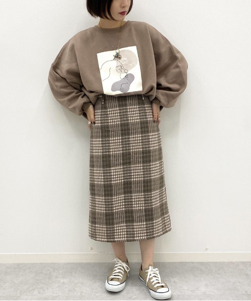 apres jour mignon(アプレジュールミニョン)の「アソートチェックナロースカート【ZOZOTOWN限定アイテム】(スカート・レディース・その他/ブラウン系その他/ブラック系その他/カーキ・X-LARGE/フリー)」の20枚目の写真