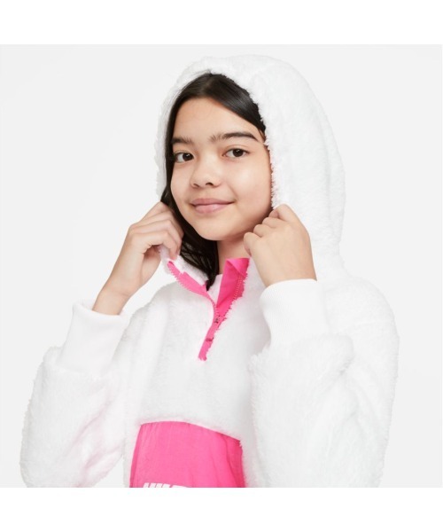 NIKE（ナイキ）の「ナイキ NIKE YTH ガールズ エア WZ ノベルティー（その他アウター・キッズ・ブラック×グレー/ホワイト×ピンク・130cm/140cm/150cm/160cm）」の7枚目の写真