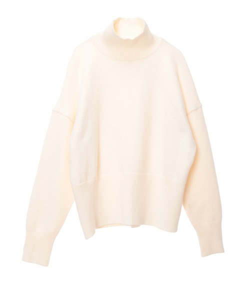 fifth(フィフス)の「バックスリットタートルニット(ニット/セーター・レディース・オフホワイト/ブルー/ブラック・MEDIUM)」の4枚目の写真