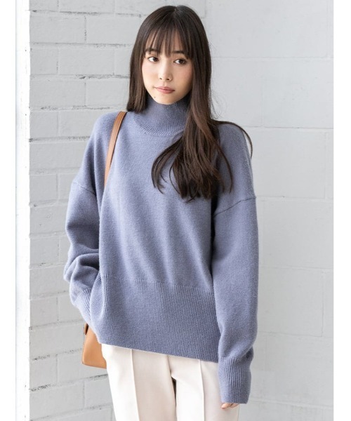 fifth(フィフス)の「バックスリットタートルニット(ニット/セーター・レディース・オフホワイト/ブルー/ブラック・MEDIUM)」の18枚目の写真