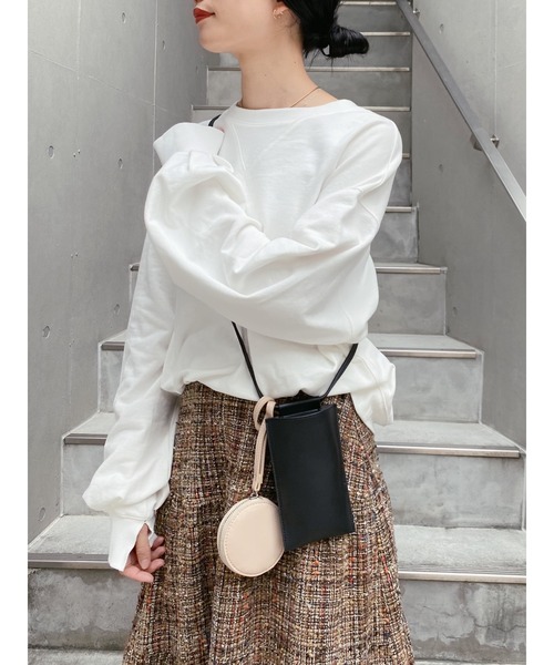 SHENERY（シーナリー）の「バイカラーミニショルダー（ショルダーバッグ・レディース・グレー/ベージュ/ブラック・FREE）」の8枚目の写真