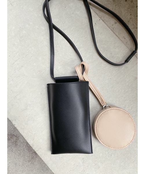 SHENERY（シーナリー）の「バイカラーミニショルダー（ショルダーバッグ・レディース・グレー/ベージュ/ブラック・FREE）」の13枚目の写真