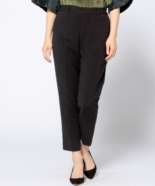 Another Edition（アナザーエディション）の「ダブルクロス ホソ ラインパンツ/AE  ダブルクロス ホソ LIN PT◆（その他パンツ・レディース・ブラック/グレー・SMALL/MEDIUM）」の2枚目の写真