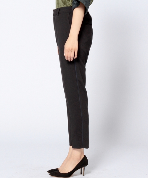 Another Edition（アナザーエディション）の「ダブルクロス ホソ ラインパンツ/AE  ダブルクロス ホソ LIN PT◆（その他パンツ・レディース・ブラック/グレー・SMALL/MEDIUM）」の13枚目の写真