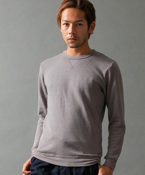 BEAUTY&YOUTH UNITED ARROWS（ビューティーアンドユースユナイテッドアローズ）の「BY USA トライブレンド クルーネック スウェット ◆（スウェット・メンズ・ホワイト/グレー/ネイビー・X-LARGE/LARGE/SMALL/MEDIUM）」の2枚目の写真