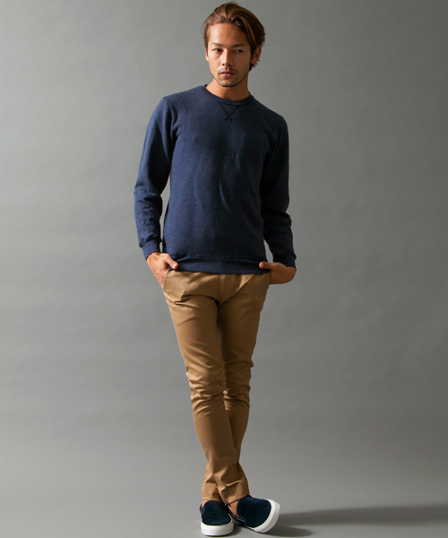 BEAUTY&YOUTH UNITED ARROWS（ビューティーアンドユースユナイテッドアローズ）の「BY USA トライブレンド クルーネック スウェット ◆（スウェット・メンズ・ホワイト/グレー/ネイビー・X-LARGE/LARGE/SMALL/MEDIUM）」の14枚目の写真