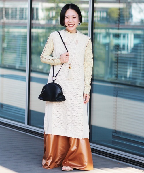 Ray BEAMS(レイビームス)の「Ray BEAMS / 口バネ ボリューム バッグ(トートバッグ・レディース・ブラック/ベージュ・ONE SIZE)」の20枚目の写真