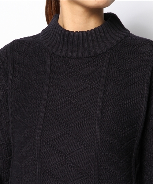 Sheta（シータ）の「フィッシャーマンPO（ニット/セーター・レディース・グレー/オフホワイト/ネイビー・FREE）」の7枚目の写真