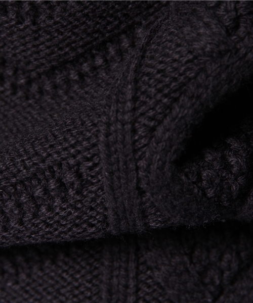 Sheta（シータ）の「フィッシャーマンPO（ニット/セーター・レディース・グレー/オフホワイト/ネイビー・FREE）」の9枚目の写真