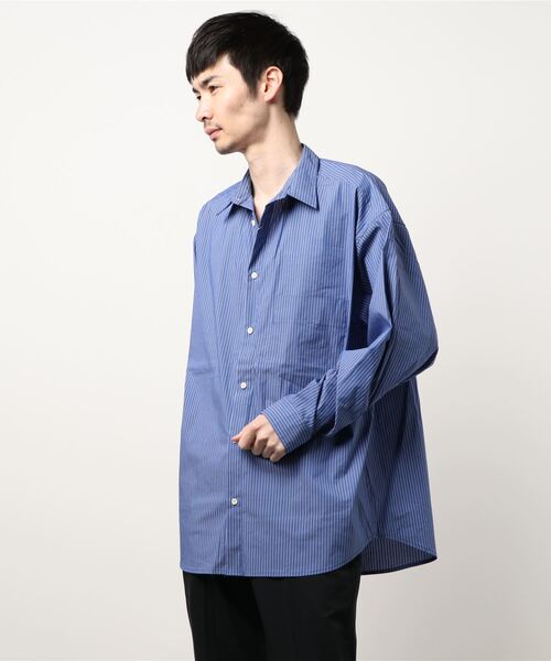 FREAK'S STORE（フリークスストア）の「ﾋﾞｯｸｼﾙｴｯﾄR/SH（シャツ/ブラウス・メンズ・ホワイト/オフホワイト/サックスブルー/ブルー・MEDIUM/LARGE）」の3枚目の写真