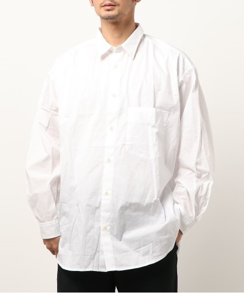 FREAK'S STORE（フリークスストア）の「ﾋﾞｯｸｼﾙｴｯﾄR/SH（シャツ/ブラウス・メンズ・ホワイト/オフホワイト/サックスブルー/ブルー・MEDIUM/LARGE）」の2枚目の写真