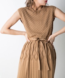 MILLION CARATS | レース編みニットワンピース(ワンピース)