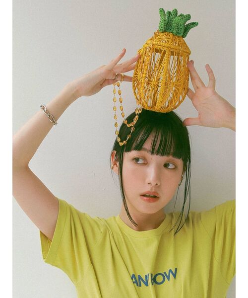 Ungrid（アングリッド）の「パイナップルショルダーバッグ（ショルダーバッグ・レディース・イエロー・FREE）」の7枚目の写真