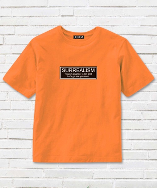 THE CASUAL（カジュアル）の「プリント半袖Tシャツ カットソー キッズ（Tシャツ/カットソー・キッズ・ベージュ/グレー系/オレンジ/ミント/チャコール/ラベンダー/ブラック/杢グレー/オフホワイト/モカ・150cm/140cm/130cm/110cm/120cm/160cm/100cm）」の10枚目の写真
