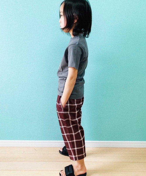 THE CASUAL（カジュアル）の「プリント半袖Tシャツ カットソー キッズ（Tシャツ/カットソー・キッズ・ベージュ/グレー系/オレンジ/ミント/チャコール/ラベンダー/ブラック/杢グレー/オフホワイト/モカ・150cm/140cm/130cm/110cm/120cm/160cm/100cm）」の15枚目の写真