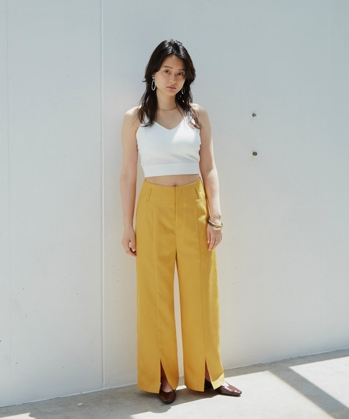 Happy John（ハッピージョン）の「センタースリットカラーパンツ（その他パンツ・レディース・ブラック/グリーン/マスタード・SMALL/MEDIUM）」の17枚目の写真