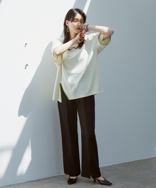 Happy John（ハッピージョン）の「センタースリットカラーパンツ（その他パンツ・レディース・ブラック/グリーン/マスタード・SMALL/MEDIUM）」の8枚目の写真