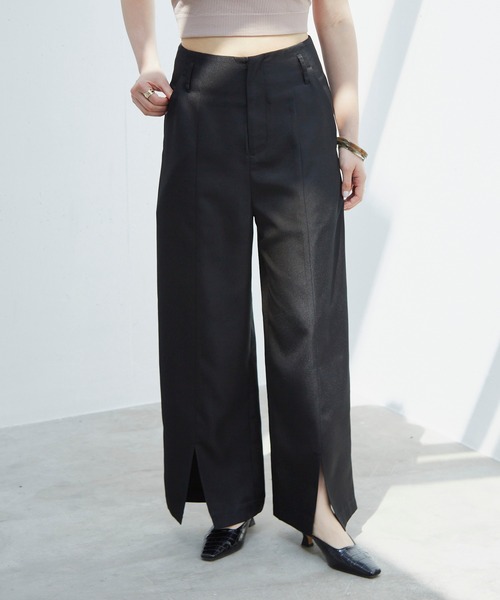 Happy John（ハッピージョン）の「センタースリットカラーパンツ（その他パンツ・レディース・ブラック/グリーン/マスタード・SMALL/MEDIUM）」の12枚目の写真