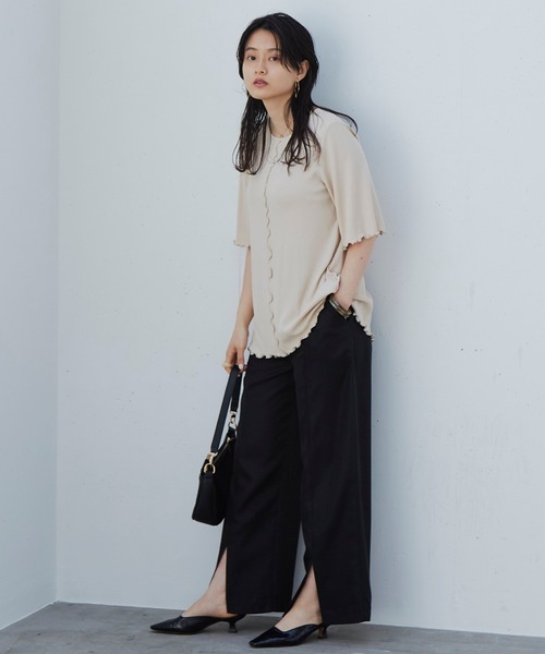 Happy John（ハッピージョン）の「センタースリットカラーパンツ（その他パンツ・レディース・ブラック/グリーン/マスタード・SMALL/MEDIUM）」の13枚目の写真