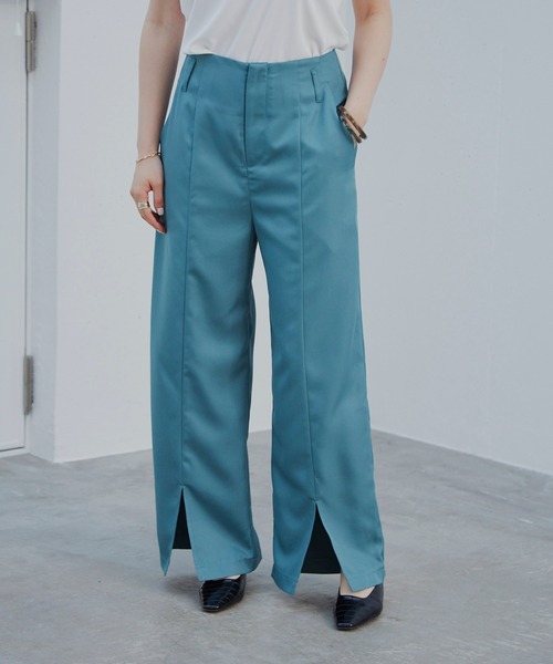 Happy John（ハッピージョン）の「センタースリットカラーパンツ（その他パンツ・レディース・ブラック/グリーン/マスタード・SMALL/MEDIUM）」の14枚目の写真