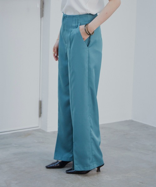 Happy John（ハッピージョン）の「センタースリットカラーパンツ（その他パンツ・レディース・ブラック/グリーン/マスタード・SMALL/MEDIUM）」の19枚目の写真