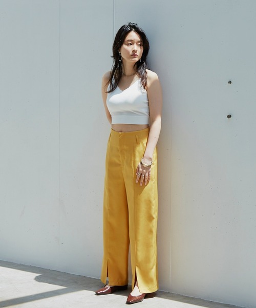 Happy John（ハッピージョン）の「センタースリットカラーパンツ（その他パンツ・レディース・ブラック/グリーン/マスタード・SMALL/MEDIUM）」の16枚目の写真