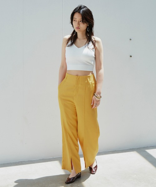 Happy John（ハッピージョン）の「センタースリットカラーパンツ（その他パンツ・レディース・ブラック/グリーン/マスタード・SMALL/MEDIUM）」の22枚目の写真