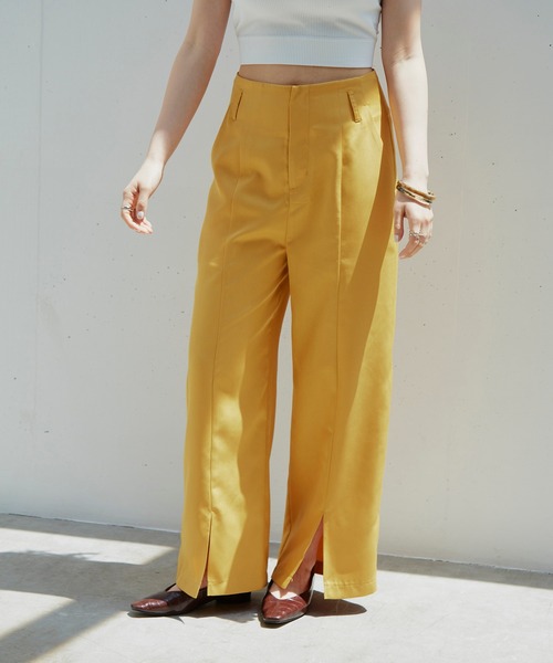 Happy John（ハッピージョン）の「センタースリットカラーパンツ（その他パンツ・レディース・ブラック/グリーン/マスタード・SMALL/MEDIUM）」の15枚目の写真