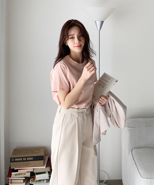 WESTSEA(ウエストシー)の「クルーネック ロゴ 半袖Tシャツ(Tシャツ/カットソー・レディース・ホワイト/スカイブルー/ピンク/イエロー系その他・FREE)」の15枚目の写真