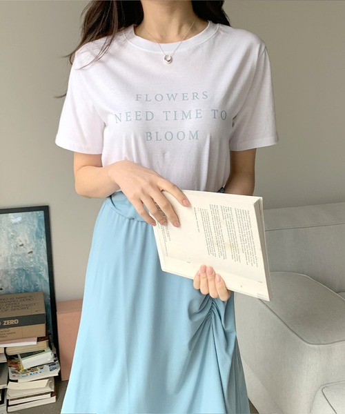 WESTSEA(ウエストシー)の「クルーネック ロゴ 半袖Tシャツ(Tシャツ/カットソー・レディース・ホワイト/スカイブルー/ピンク/イエロー系その他・FREE)」の19枚目の写真