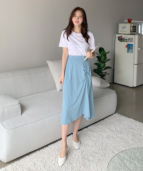 WESTSEA(ウエストシー)の「クルーネック ロゴ 半袖Tシャツ(Tシャツ/カットソー・レディース・ホワイト/スカイブルー/ピンク/イエロー系その他・FREE)」の21枚目の写真