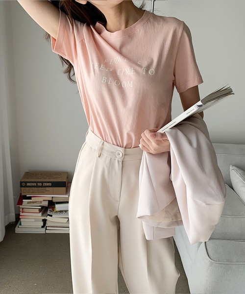 WESTSEA(ウエストシー)の「クルーネック ロゴ 半袖Tシャツ(Tシャツ/カットソー・レディース・ホワイト/スカイブルー/ピンク/イエロー系その他・FREE)」の16枚目の写真