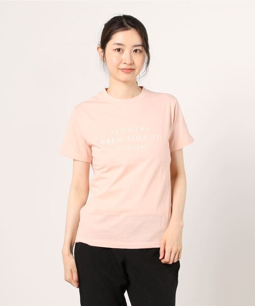 WESTSEA(ウエストシー)の「クルーネック ロゴ 半袖Tシャツ(Tシャツ/カットソー・レディース・ホワイト/スカイブルー/ピンク/イエロー系その他・FREE)」の11枚目の写真
