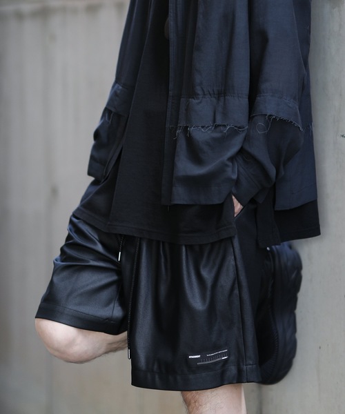 ATTACHMENT（アタッチメント）の「RE BRIGHT JERSEY EASY SHORTS（その他パンツ・メンズ・ブラック/ダークグリーン・1/2/3）」の2枚目の写真